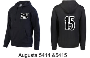 Strikers Baseball Augusta Black Long Sleeve Hoodie - 5414&5415