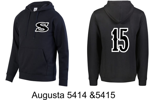 Strikers Baseball Augusta Black Long Sleeve Hoodie - 5414&5415